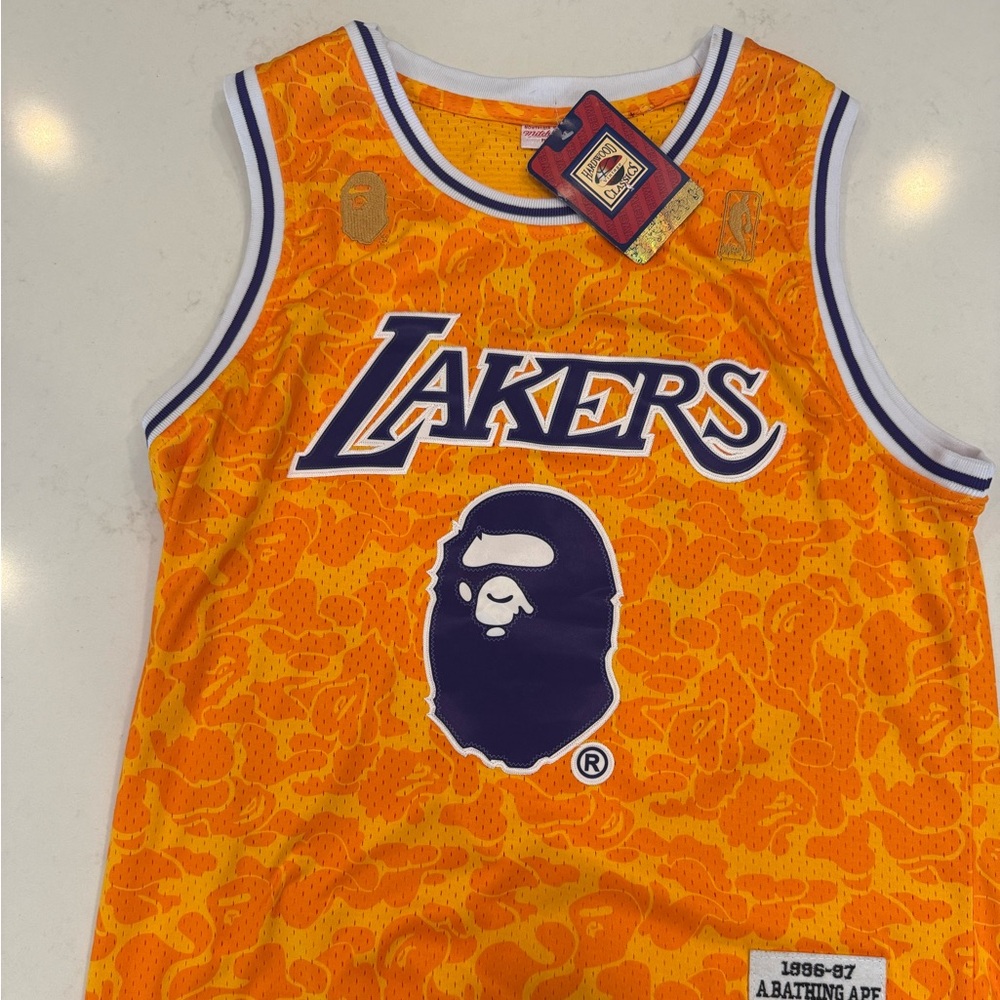 Mitchell & Ness LAKERS BAPE Jersey